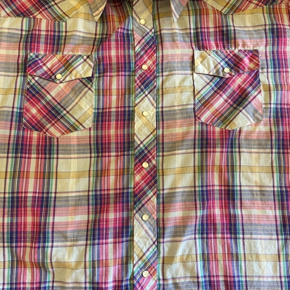 Wrangler Southwestern Snap Button-down Shirt 2XL Tall - Picture 8 of 10